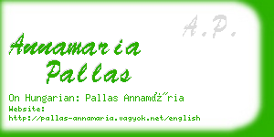 annamaria pallas business card